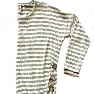 Striped Soft Quarter Sleeve